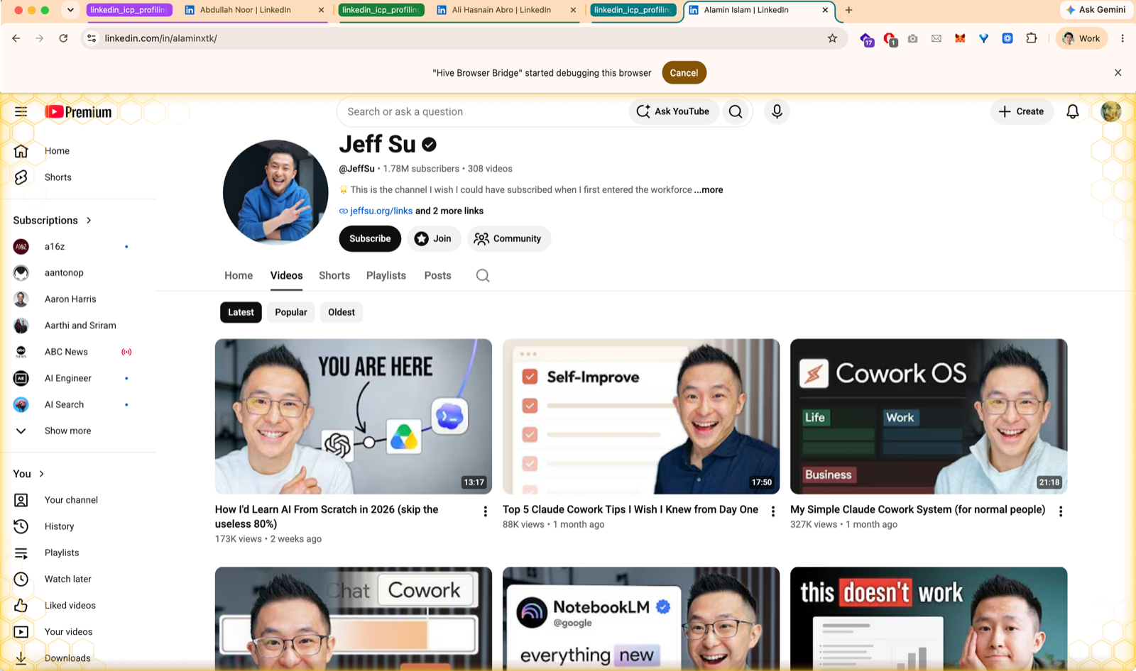 Influencer Scraping — screen 2